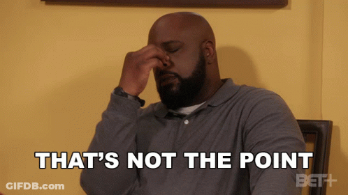 A Man Says That 'S Not The Point In A Bet Advertisement GIF