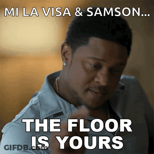 A Man Says The Floor Is Yours In A Meme GIF