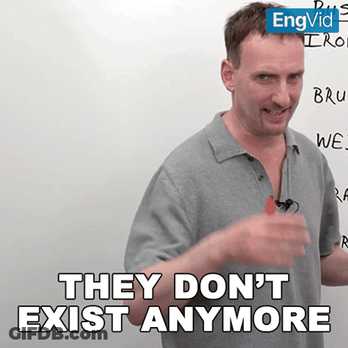 A Man Says They Do N't Exist Anymore In Front Of A Whiteboard GIF