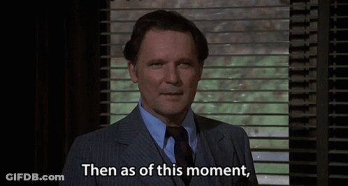 A Man Says They 'Re On Double Secret Probation GIF