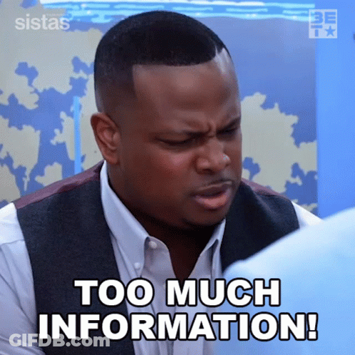 A Man Says Too Much Information In A GIF