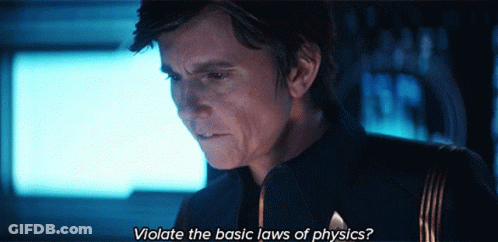 A Man Says Violate The Basic Laws Of Physics In A Movie Scene GIF