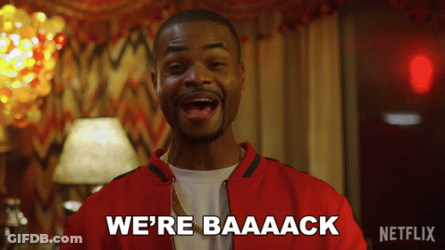 Man Saying We're Baaack Netflix Ad GIF