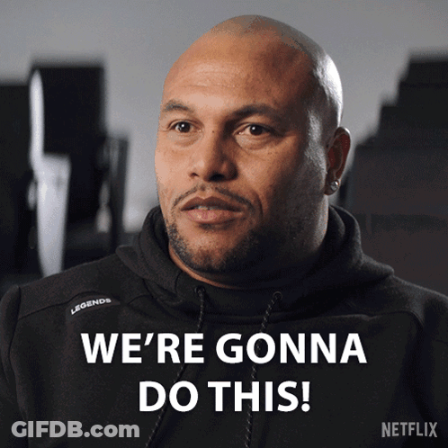 A Man Says We 'Re Gonna Do This On A Netflix Advertisement GIF