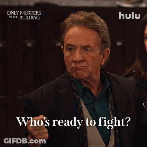 A Man Says Who 'S Ready To Fight GIF