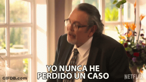 A Man Says Yo Nunca He Perdido Un Caso In Spanish GIF
