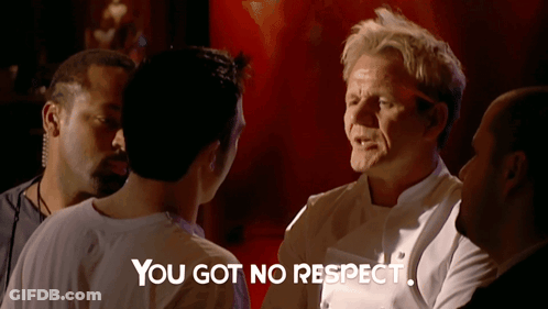A Man Says You Got No Respect In Front Of A Group Of People GIF