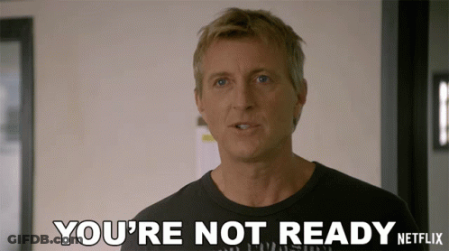 Man Saying You're Not Ready In Netflix Ad GIF