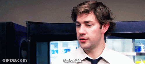 A Man Says You 'Re Right In Front Of A Fridge GIF