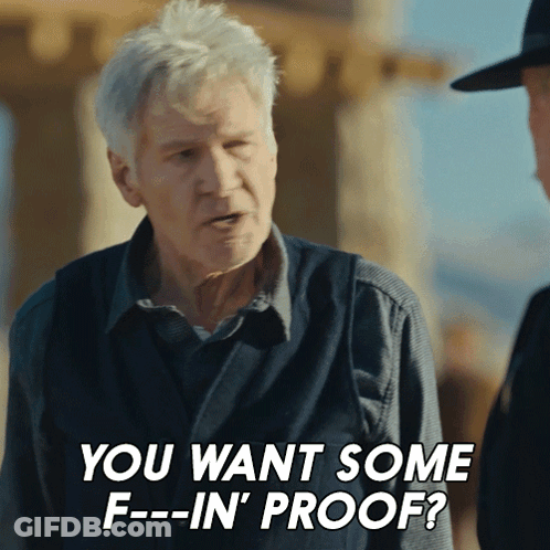 A Man Says " You Want Some F-In ' Proof " To Another Man GIF