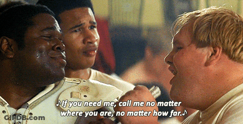 A Man Singing Into A Microphone With The Words If You Need Me Call Me No Matter Where You Are No Matter How Far Written GIF