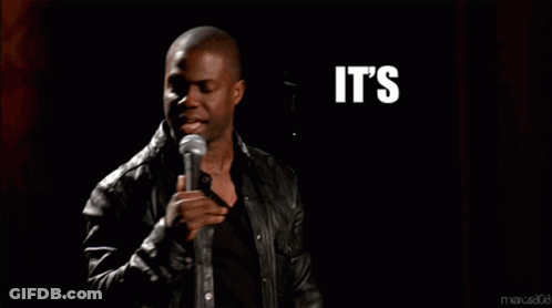A Man Singing Into A Microphone With The Words It 'S About To Go Down Above Him GIF