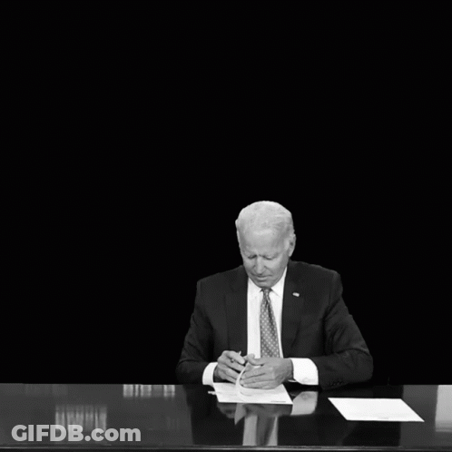 Man Sitting At Desk With Mexico Emergency Sign GIF