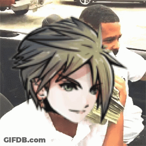 A Man Sitting In A Car Holding A Stack Of Money . GIF