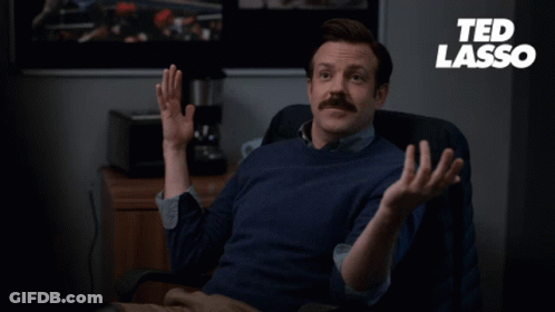 A Man Sitting In A Chair With The Words " The Diamond Dogs Have Struck Again " On The Bottom GIF