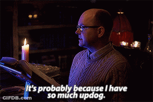 A Man Sitting In Front Of A Lit Candle Says It 'S Probably Because GIF