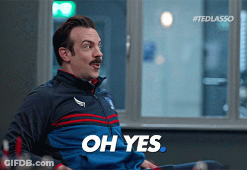 A Man Sitting In Front Of A Window Says Oh Yes GIF