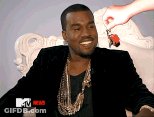 A Man Sitting On A Chair With A Mtv News Advertisement GIF