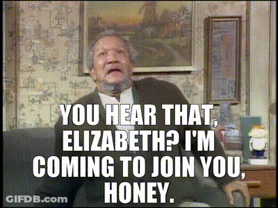 A Man Sitting On A Couch With The Words You Hear That Elizabeth GIF