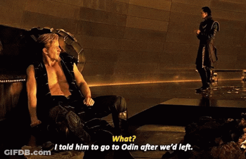 Man Sitting On Throne Talking To Another Man GIF