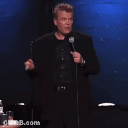 A Man Speaking Into A Microphone With The Words But I Did N't Have The Ability GIF