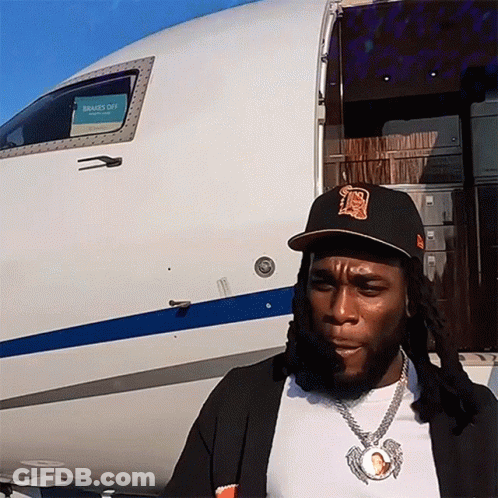 Man Standing In Front Of Plane With Broken Off Window GIF