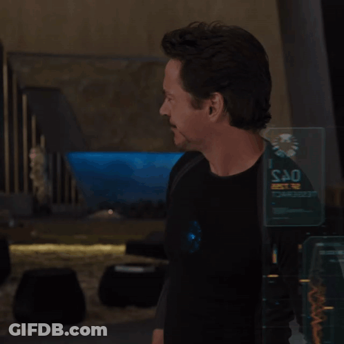 Man In Front Of SAO Screen GIF
