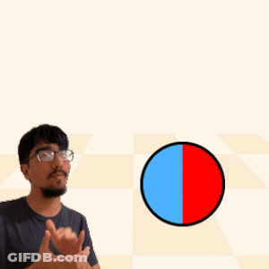 A Man Stands In Front Of A Bouncer + Speedy Bouncerspeedy Logo GIF