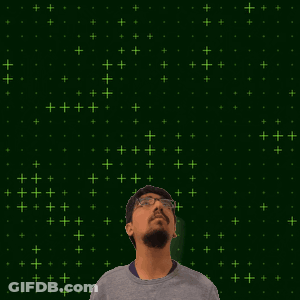 A Man Stands In Front Of A Green Background With The Number 20 On It GIF