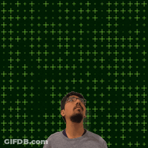 A Man Stands In Front Of A Green Background With The Number 21 GIF