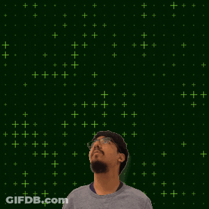 A Man Stands In Front Of A Green Background With The Number 3 And 1 GIF