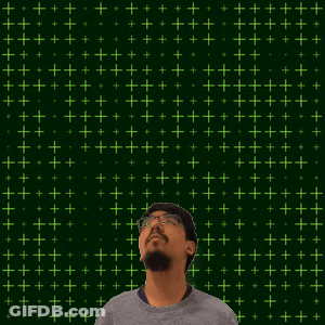 A Man Stands In Front Of A Green Background With The Number 31 In Yellow GIF