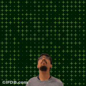 A Man Stands In Front Of A Green Background With The Number 31 On It GIF
