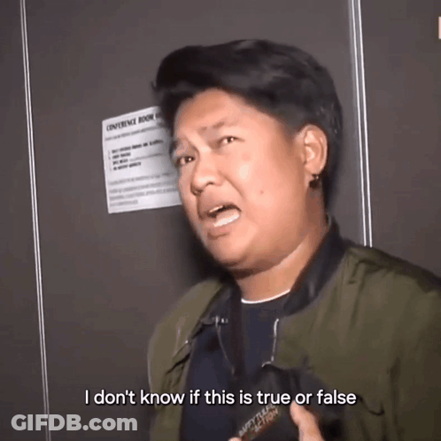 A Man Stands In Front Of A Sign That Says Conference Room Guidelines GIF