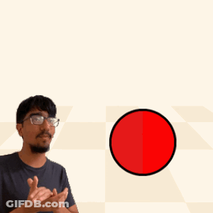 A Man Stands In Front Of A Sign That Says Rapidfire + Speedy GIF