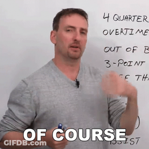 A Man Stands In Front Of A Whiteboard That Says 4 Quarter Overtime Out Of B 3 Point GIF