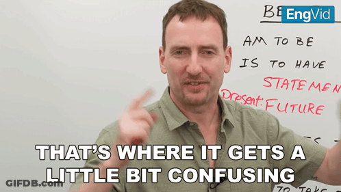A Man Stands In Front Of A Whiteboard With The Words That 'S Where It Gets A Little Bit Confusing GIF