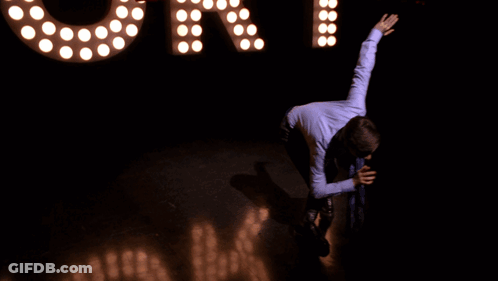 A Man Stands In Front Of The Word Kurt GIF