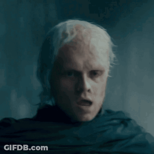 A Man Stands In The Middle Of A Ruined Building In The Fog GIF