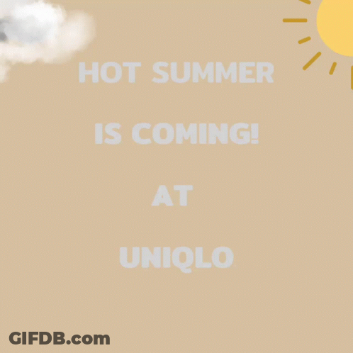 A Man Stands With His Arms Crossed In Front Of A Sign That Says Shop Now At Www.uniqlo.com GIF