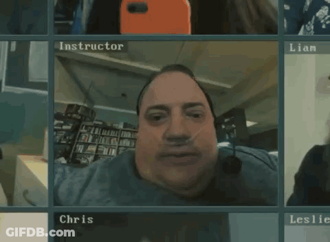 A Man Taking A Picture Of Himself With The Name Chris On The Bottom Left GIF