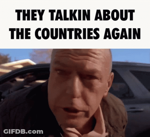 A Man Talking About The Countries Again With A Car In The Background GIF