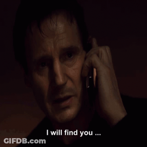 A Man Talking On A Cell Phone With The Words " And I Will Vaccinate You " Written Below Him GIF