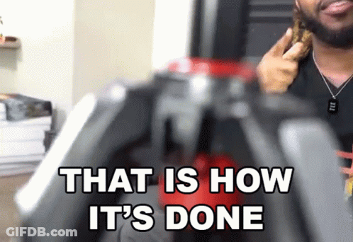 A Man Talking On A Cell Phone With The Words That Is How It 'S Done On The Bottom GIF