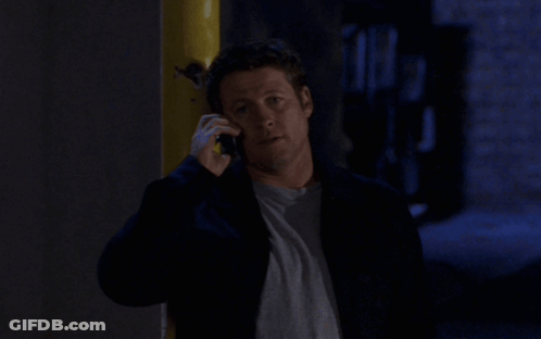 A Man Talking On A Cell Phone With The Words That Ll Do Us A Lot Of Good GIF