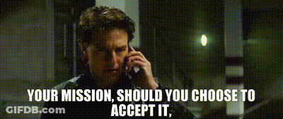 Man Talking On Phone Saying Your Mission Should You Choose To Accept It GIF