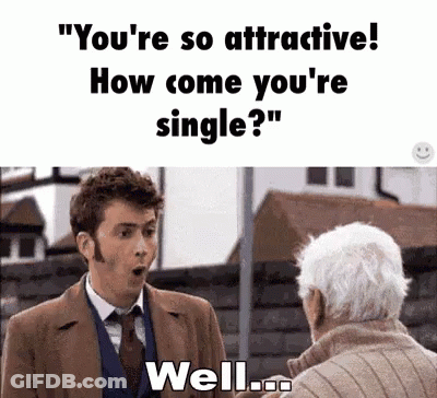 Man Asking Older Man Why You're Single GIF