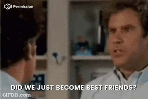 Man Asking Did We Just Become Best Friends GIF