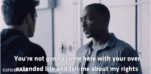 A Man Talking To Another Man With The Words You 'Re Not Gonna Come Here With Your Over GIF