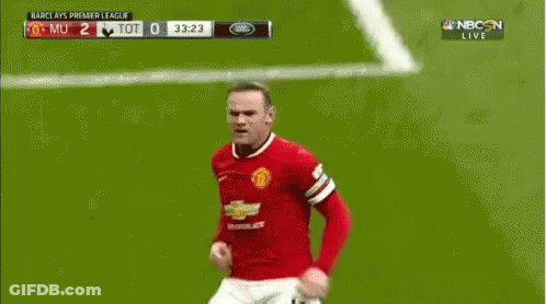 A Man United Soccer Player Is Laying On The Ground During A Game On Nbc GIF